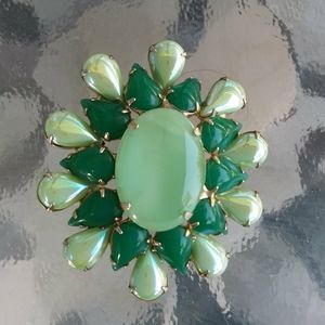 Vintage Glass Brooch